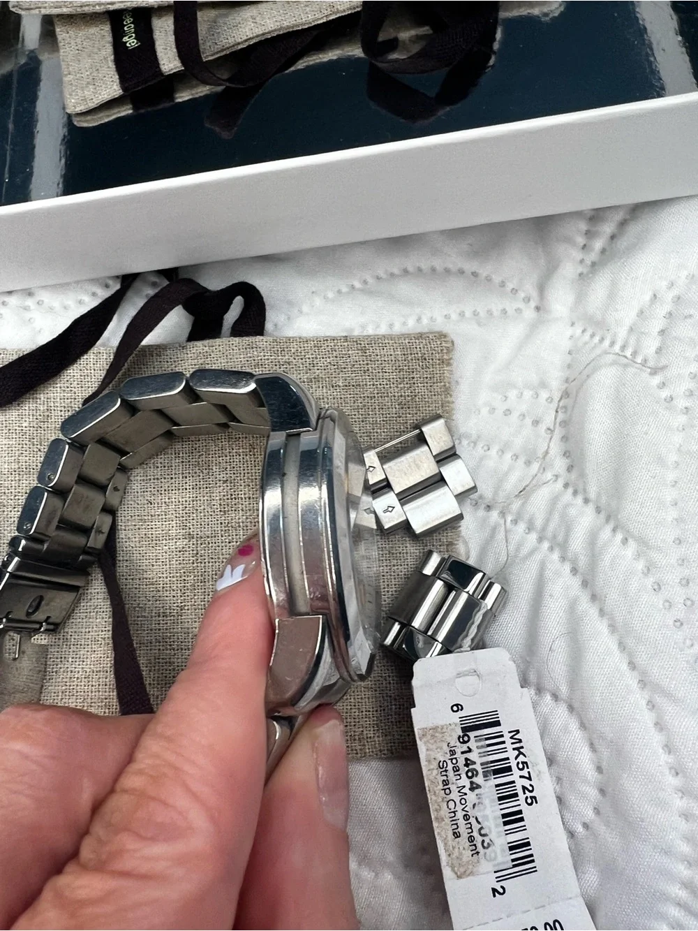 Michael Kors Women MK5725 Dress Date Stainless Steel Quartz 42mm Watch Silver